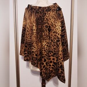 Jones New York Leopard Print Cape